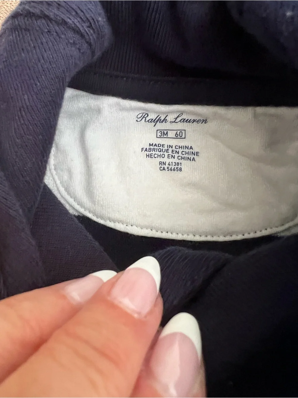 Polo by Ralph Lauren Baby Boy Navy & White Striped Shawl-Collar Sweater - 3m